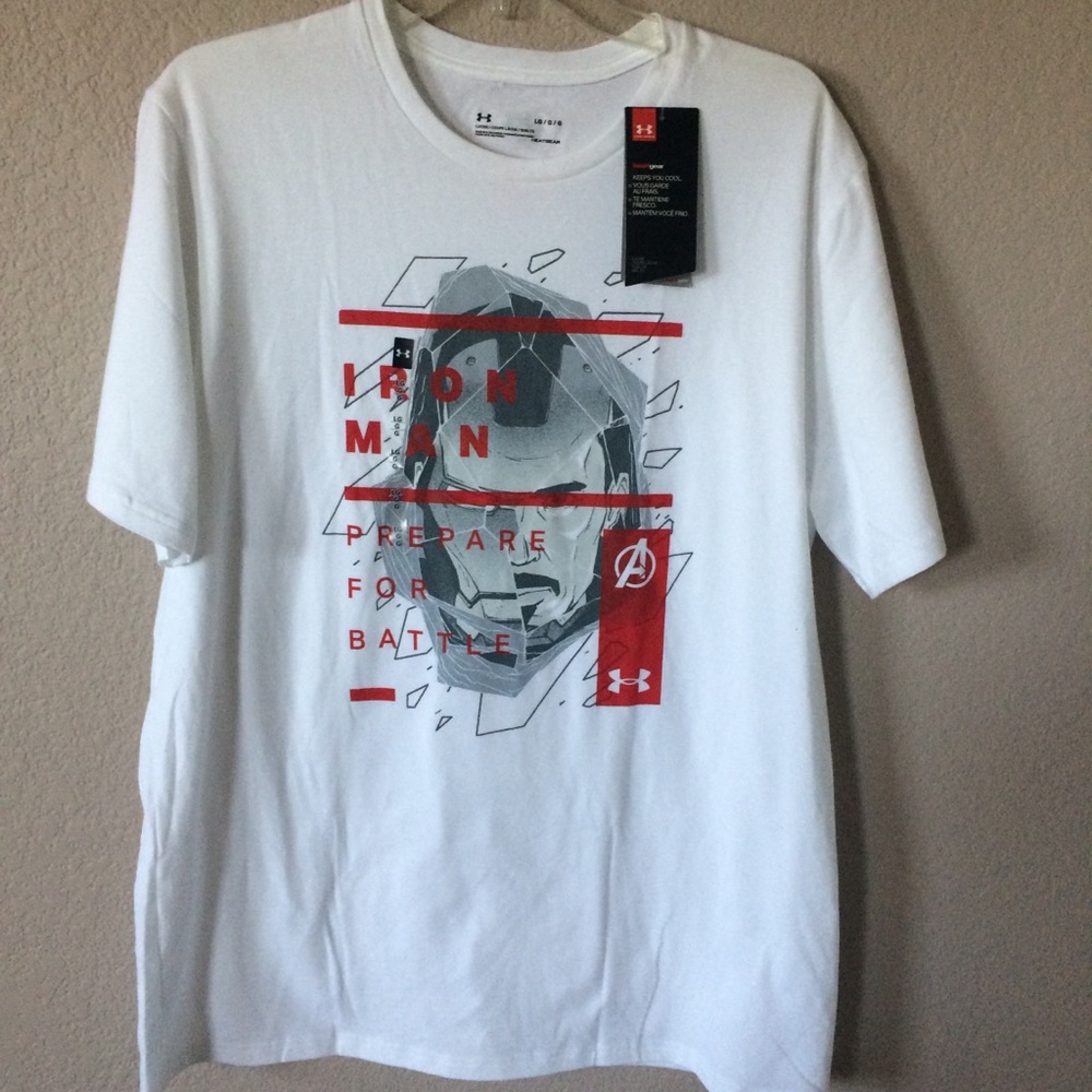 Men’s Under Armour Marvel Avengers white T-shirt - Picture 5 of 6